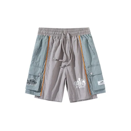 LAMLICKA Cargo Shorts Unisex Gray