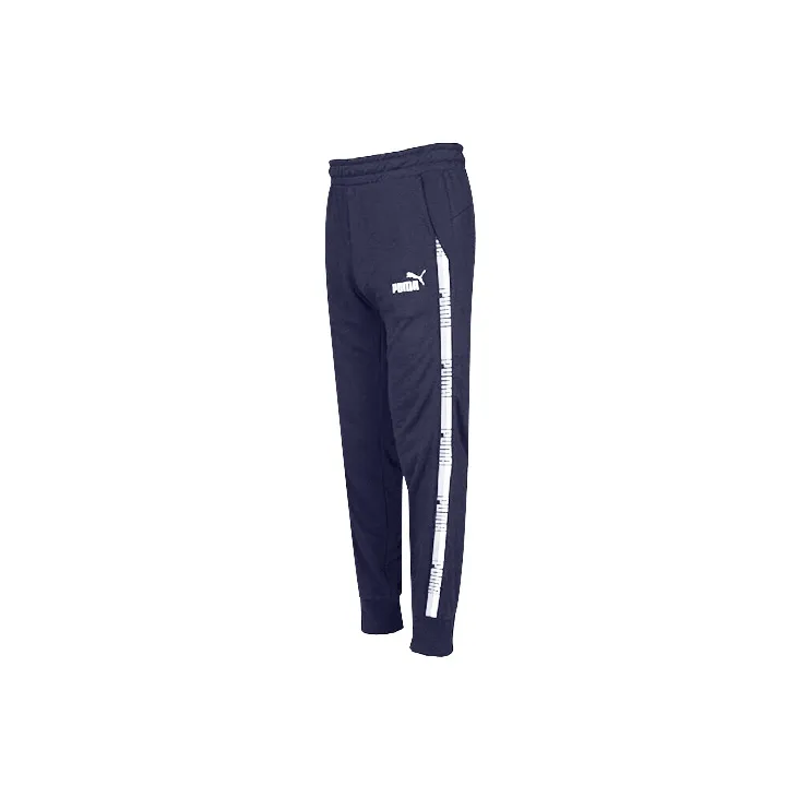 PUMA Knitted Sweatpants Men's Navy Blue-2