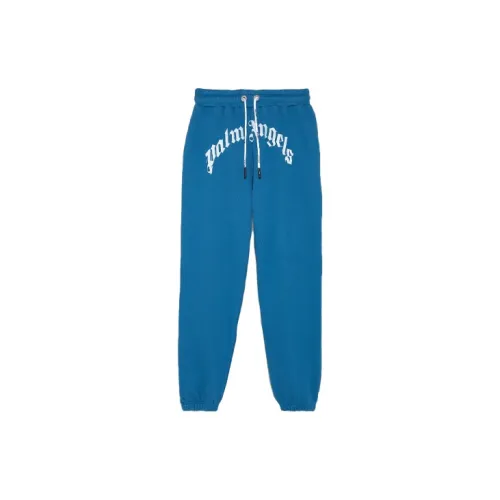 PALM ANGELS Knitted Sweatpants Men Blue