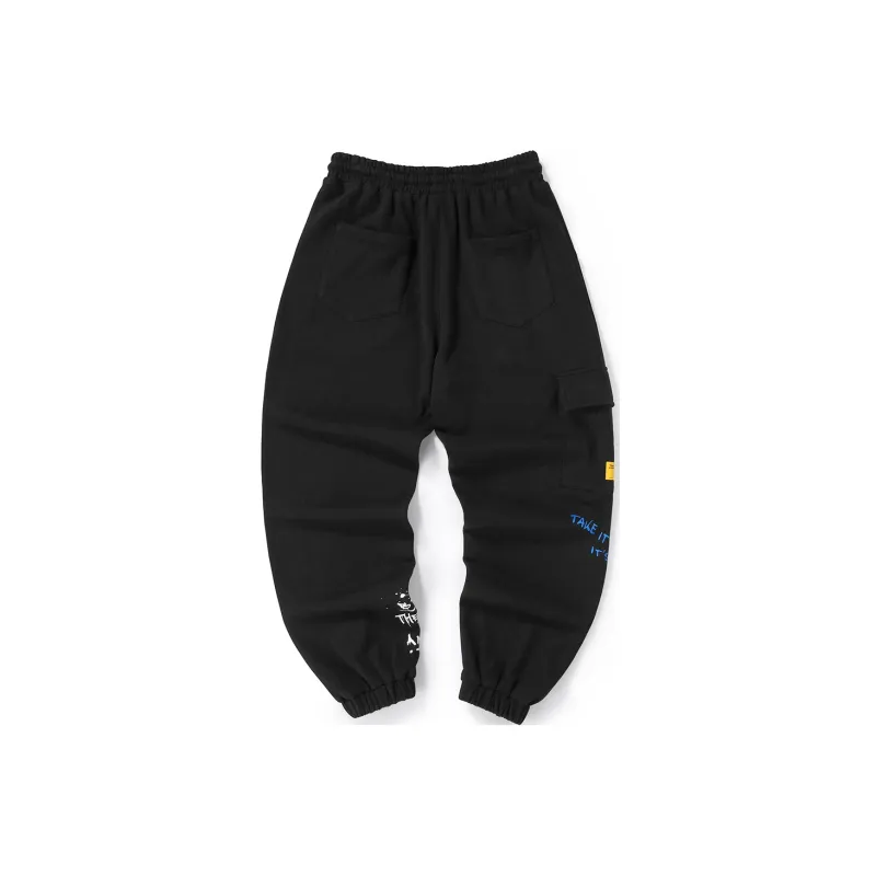 GENANX Jogger Sports Pants Unisex Black-1