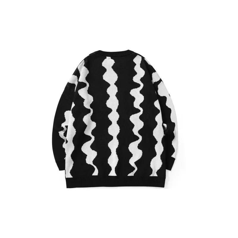 XXGOGO Sweater Unisex Black White-1