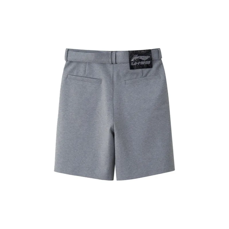 LiNing Sports Basketball Collection Casual Shorts Men Shark Gray-1