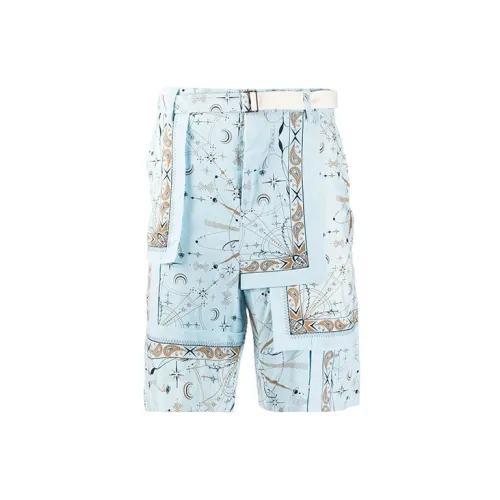 Sacai Casual Shorts Men Blue