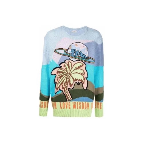 ETRO Sweaters Men Blue