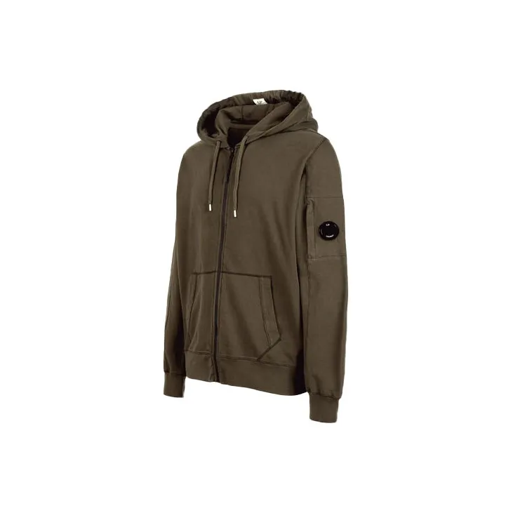 C.P.Company Light Fleece Zipped Hoodie-2