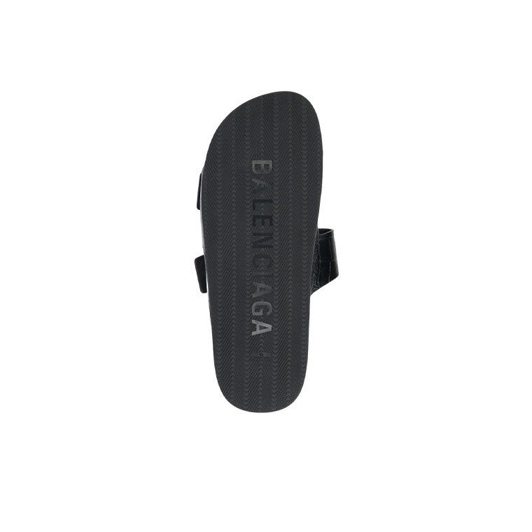 Balenciaga Mallorca Sandal Black Crocodile Embossed - POIZON