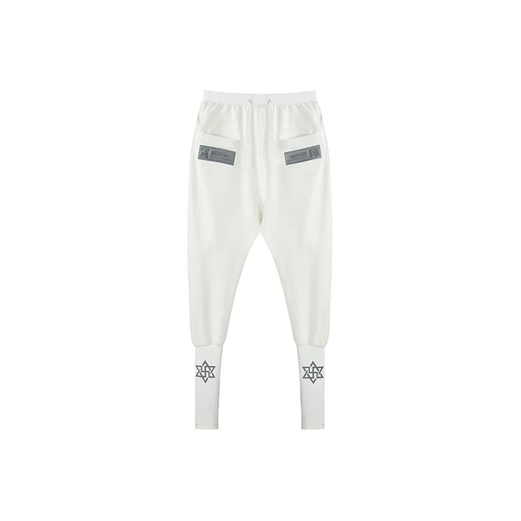 NORVINCY Long Ribbed Elastic Cuff Knitted Sweatpants Unisex-1