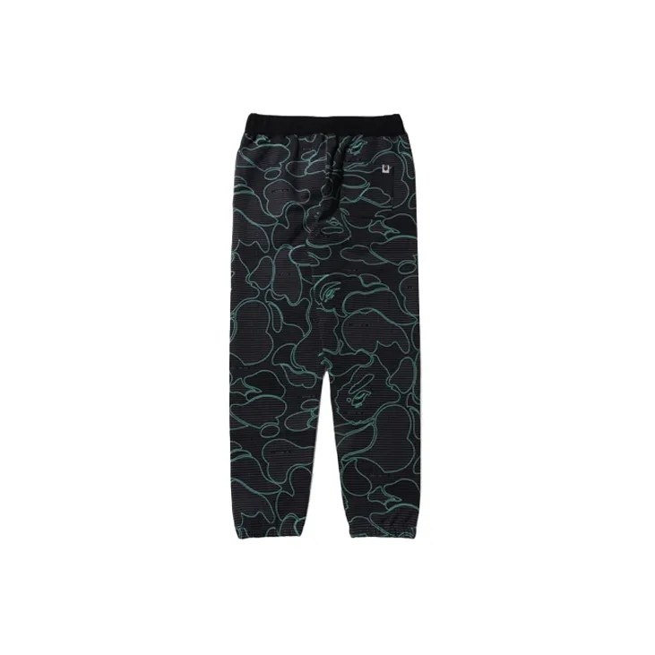 A BATHING APE Text Code Camo Sweatpants-1