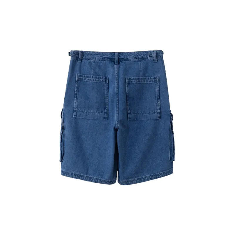 LiNing Denim Shorts Men Blue-1