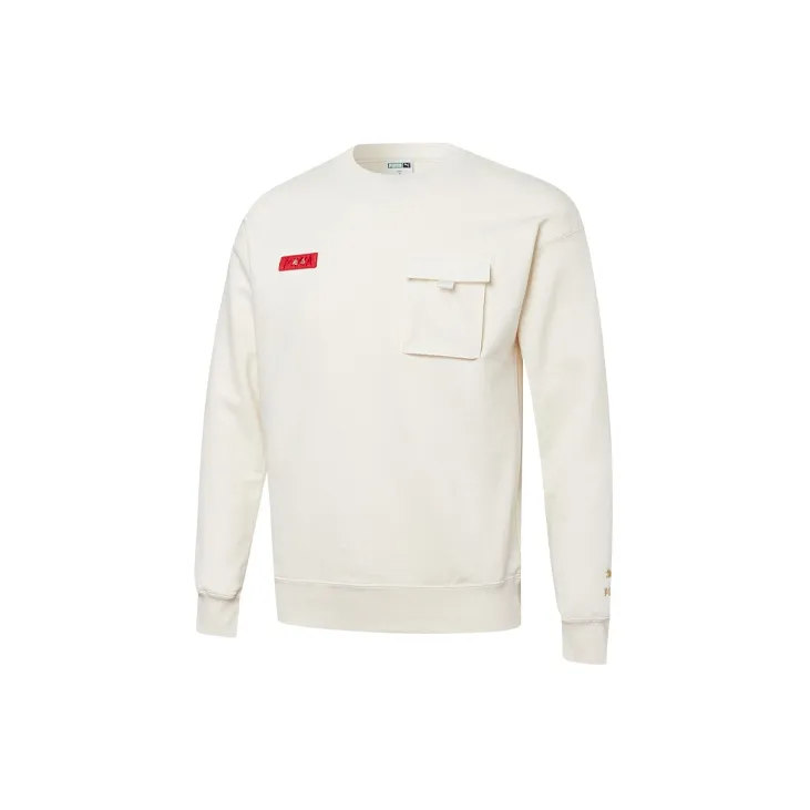 PUMA CNY Yott Sweatshirts Unisex White-1