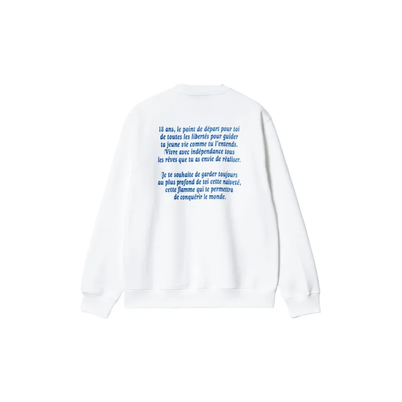 Carhartt WIP Sweatshirts Men White-1