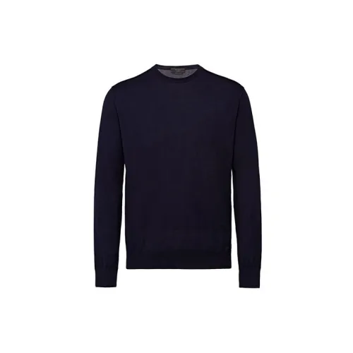 PRADA Sweaters Men Navy Blue