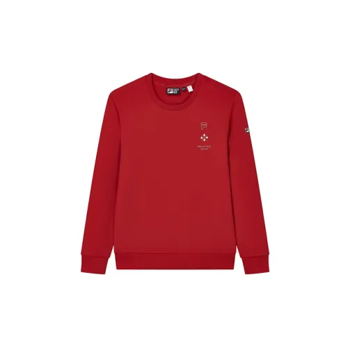 FILA Sweatshirts Men Hot Scent Red