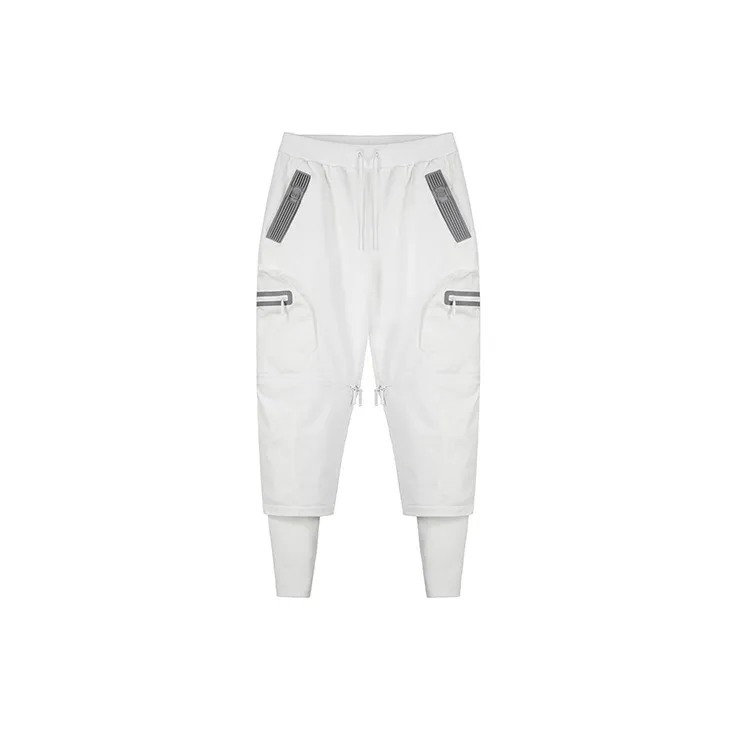 NORVINCY Western Outdoor Cycling Knitted Sweatpants Unisex White-1