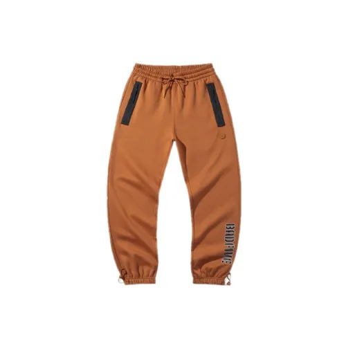 LINING Badfive Knitted Sweatpants Men Amber Brown