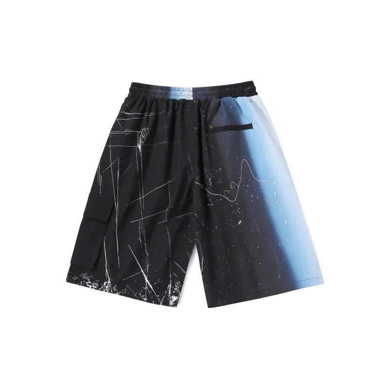 GENANX Casual Shorts Unisex Black-1