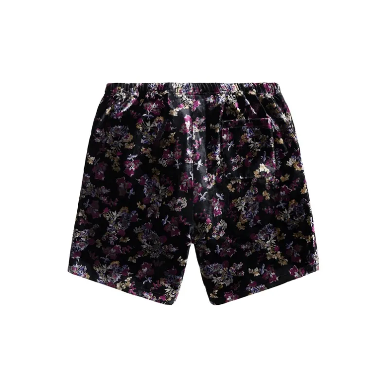 Supreme Floral Velour Short-1