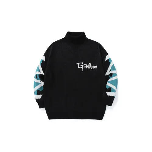 GENANX Sweaters Unisex Black