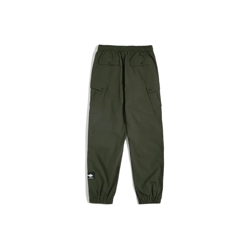 FORCEREPUBLIK Casual Pants Unisex Army Green-1