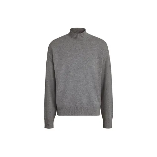 Zzegna Cashmere Sweaters Men Gray