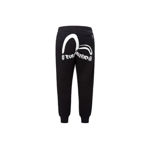 EVISU Knit Sweatpants Men Black