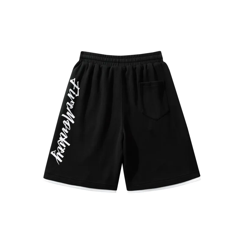 FireMonkey Casual Shorts Unisex Black-1