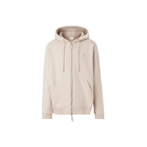 Burberry Monogram Motif Cotton Zip-Up Cashmere Hoodie 