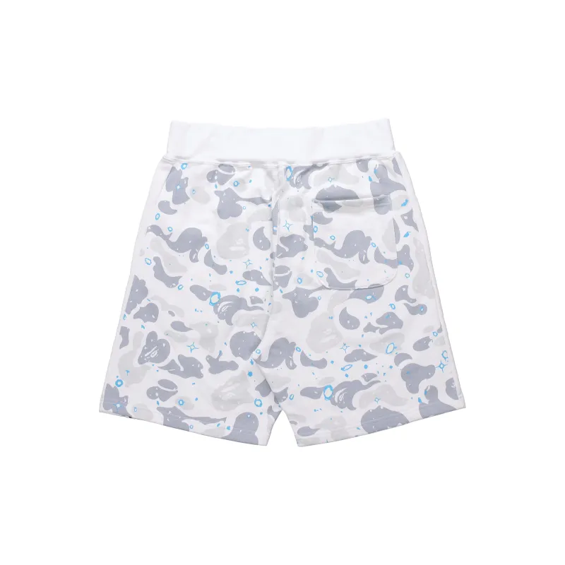 Bape Space Camo Shark Sweat Shorts-1
