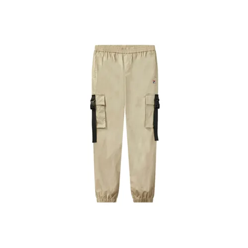 FILA Casual Pants Men Light Bean Paste Brown