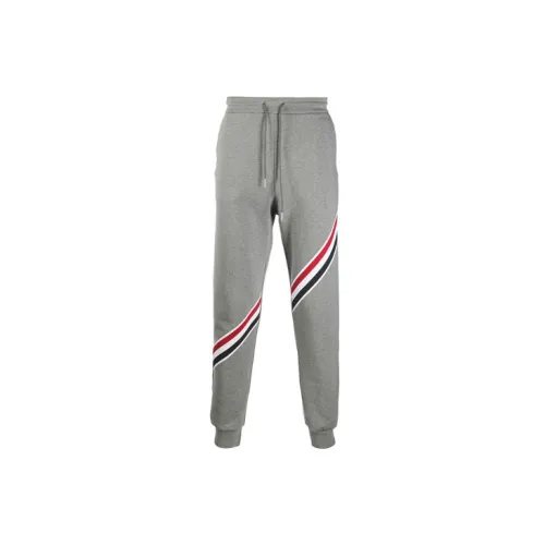 THOM BROWNE Knitted Sweatpants Men Gray