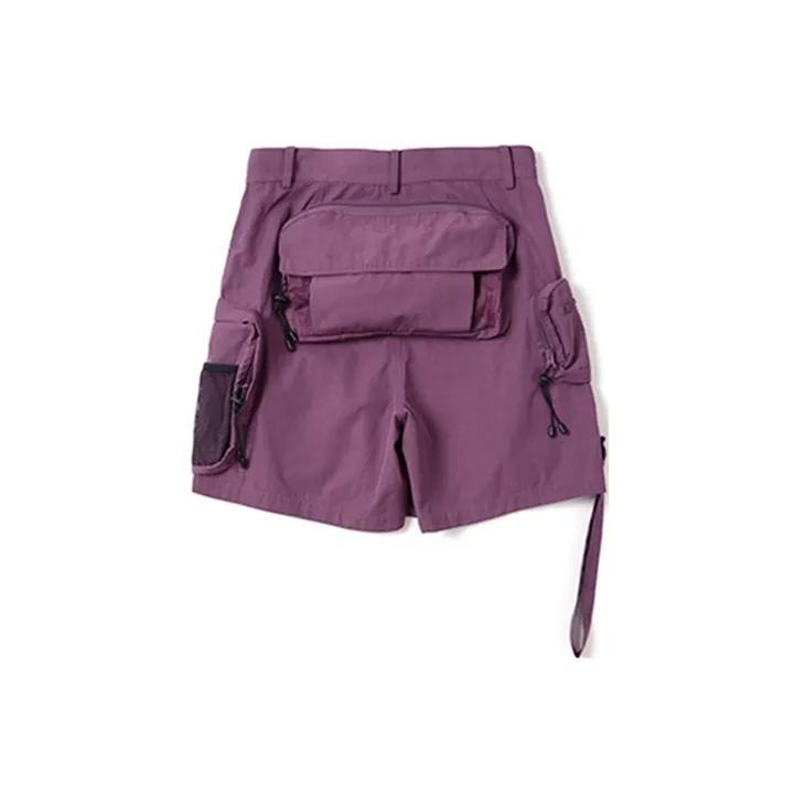 Umamiism Loose Fit Shorts Unisex Dark Purple-1