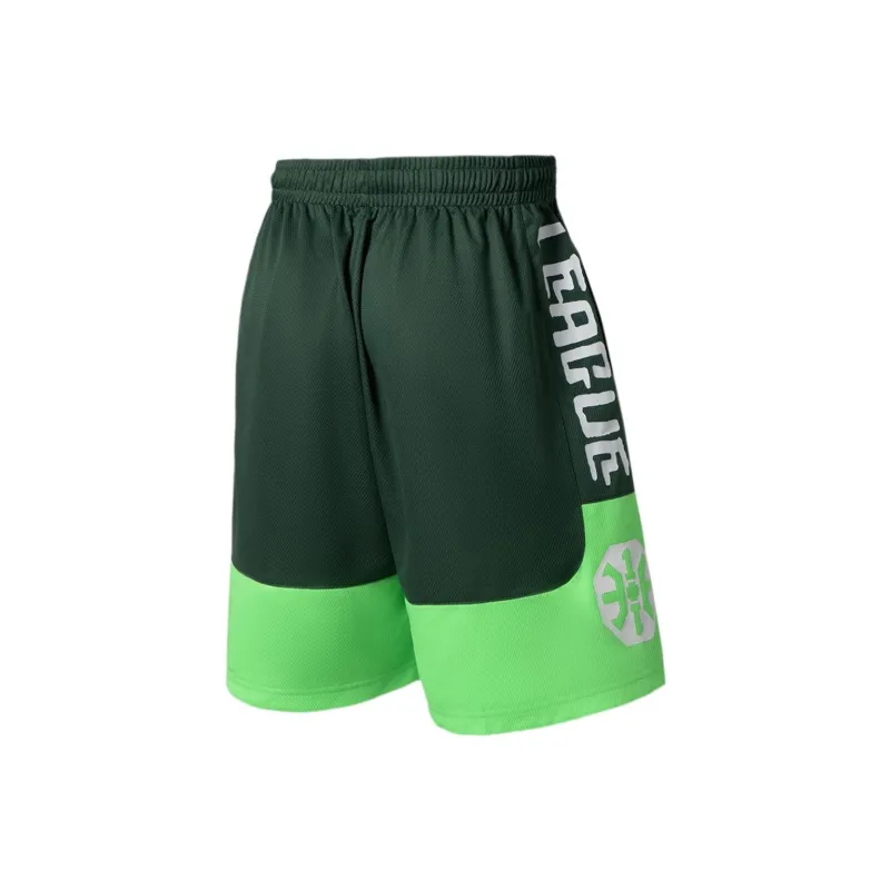 LiNing Basketball Collection Casual Shorts Men's Manor Green Fluorescent Acid Green-1