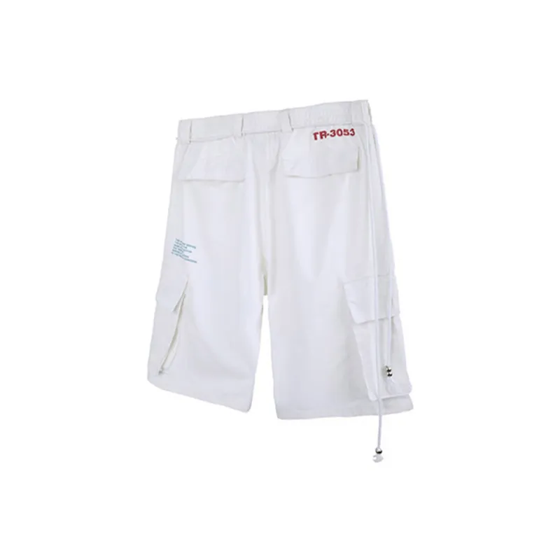 UNVESNO Loose Fit Shorts Unisex White-1