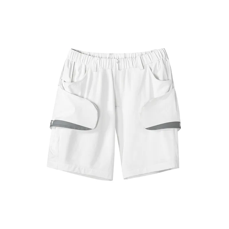 NORVINCY Urban Techwear Elastic String 3D Effect Patch Pocket Casual Shorts Unisex-6