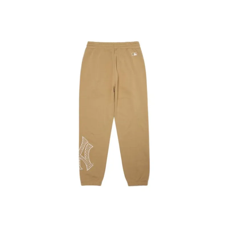 MLB Knitted Sports Pants Unisex Dark Beige-1
