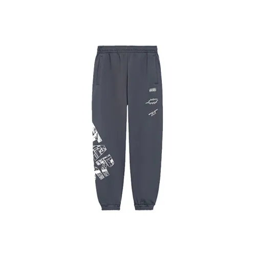 LINING Disney Knitted Sweatpants Men Dark Gray