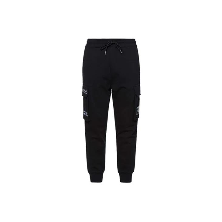 EVISU Jogger Casual Pants Men's Black-1