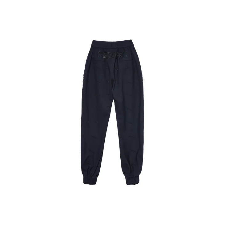 TCH Knitted Sweatpants Unisex Black With Silver Logo-1