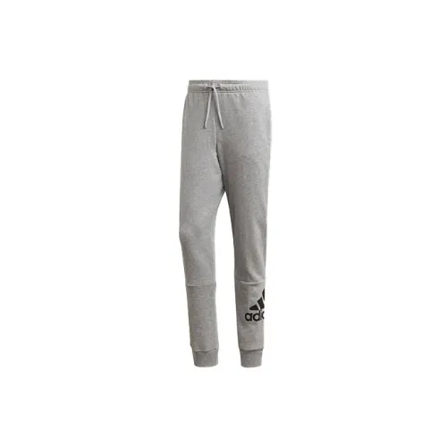 Adidas Knitted Sweatpants Men Medium Heather Gray