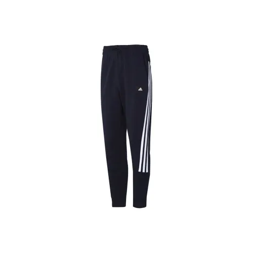 Adidas Knitted Sweatpants Men Navy Blue