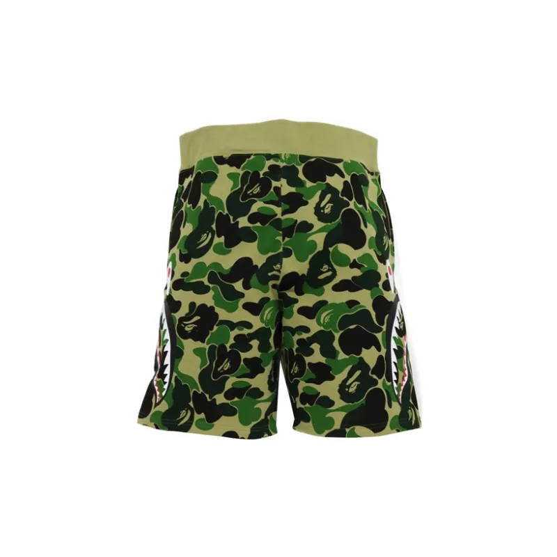 A BATHING APE Abc Camo Shark Sweat Shorts-1
