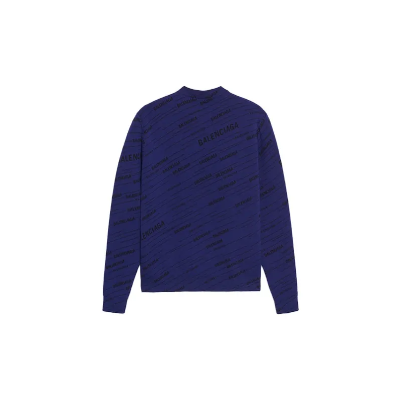 Balenciaga Sweaters Men Blue-1