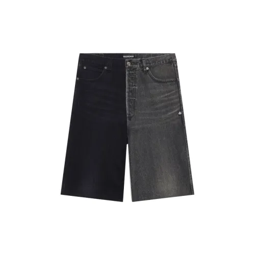 Balenciaga Denim Shorts Men Black