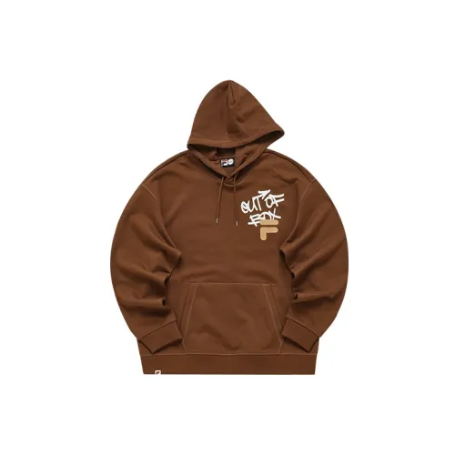 FILA FUSION TOKYO STUDIO Sweatshirts Unisex Raccoon Brown