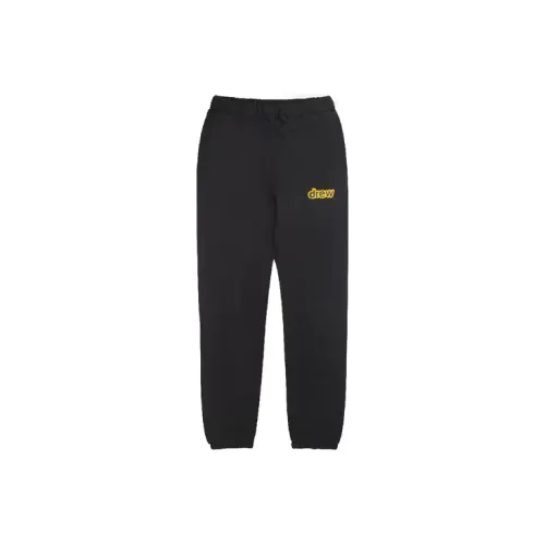 Drew House Letter Logo Series Knitted Sweatpants Unisex Black