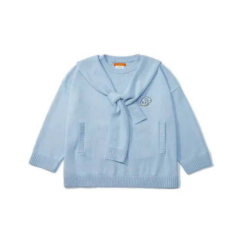 UNVESNO Sweaters Unisex Light Blue