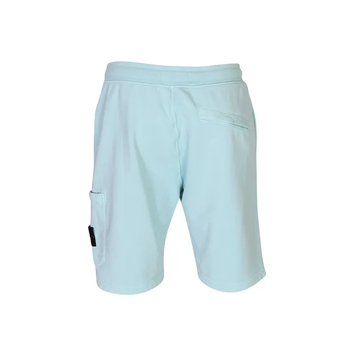 STONE ISLAND 64651 Cotton Fleece Garment Dyed Shorts-1