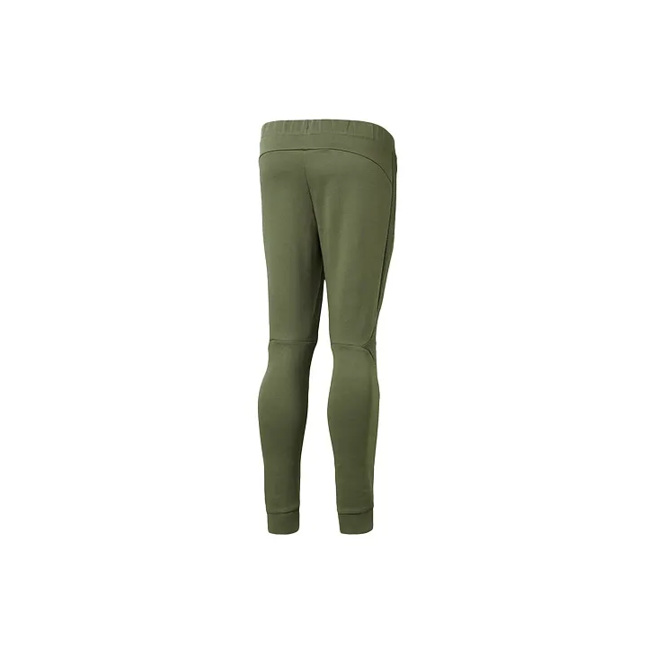 PUMA Knitted Sweatpants Men Olive Green-1