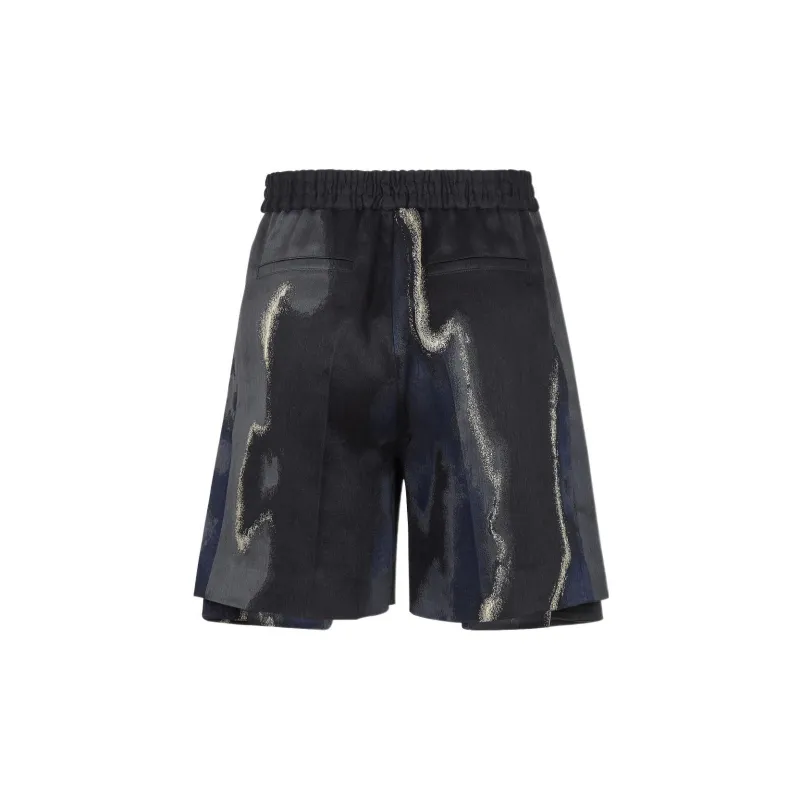 FENDI Casual Shorts Men Black-1