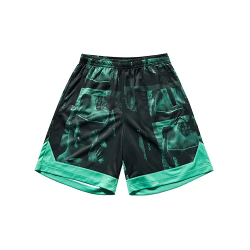 ANTA Basketball Collection Casual Shorts Men Youth Green